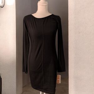GB Girls Elegant Black Long Sleeve Dress